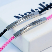 Bracelet with Engraving "Always with you, Mom"