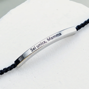 Bracelet with Engraving "You're one of a kind, Mom"