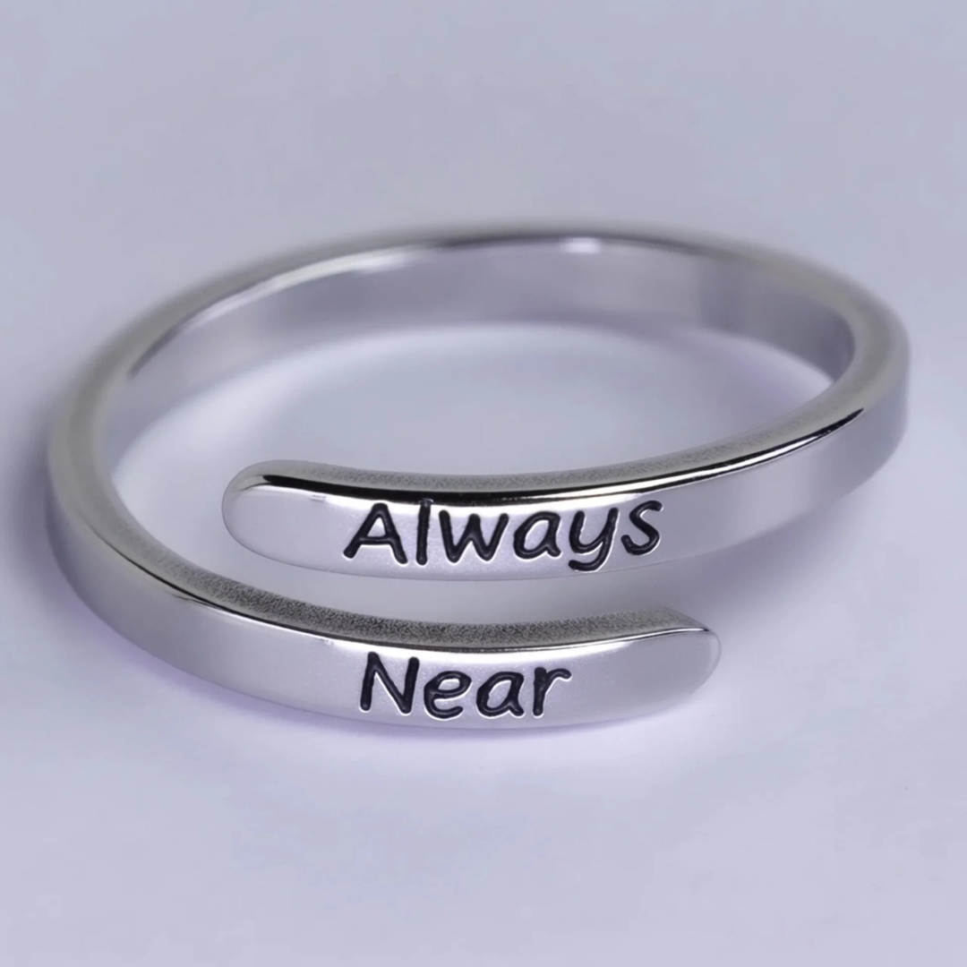 "Wherever You Are" Engraved Memorial Ring