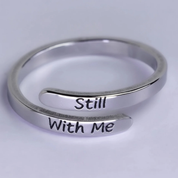 "Wherever You Are" Engraved Memorial Ring