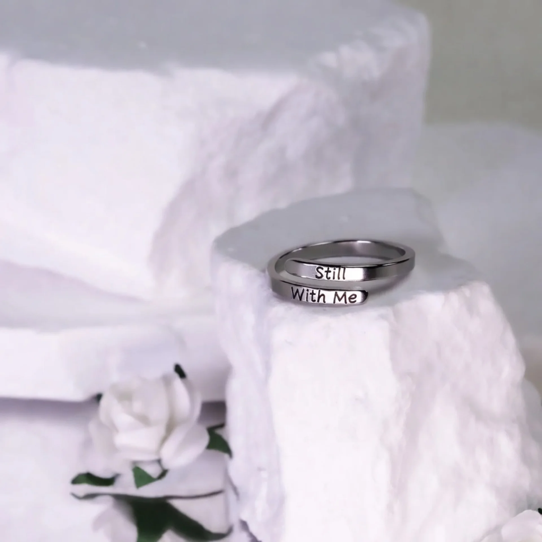 "Wherever You Are" Engraved Memorial Ring