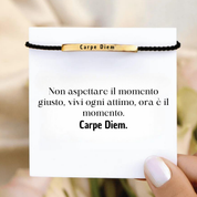 Bracciale con Incisione "Carpe Diem"