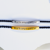 Ricorda sempre quanto vali - Bracciale motivazionale