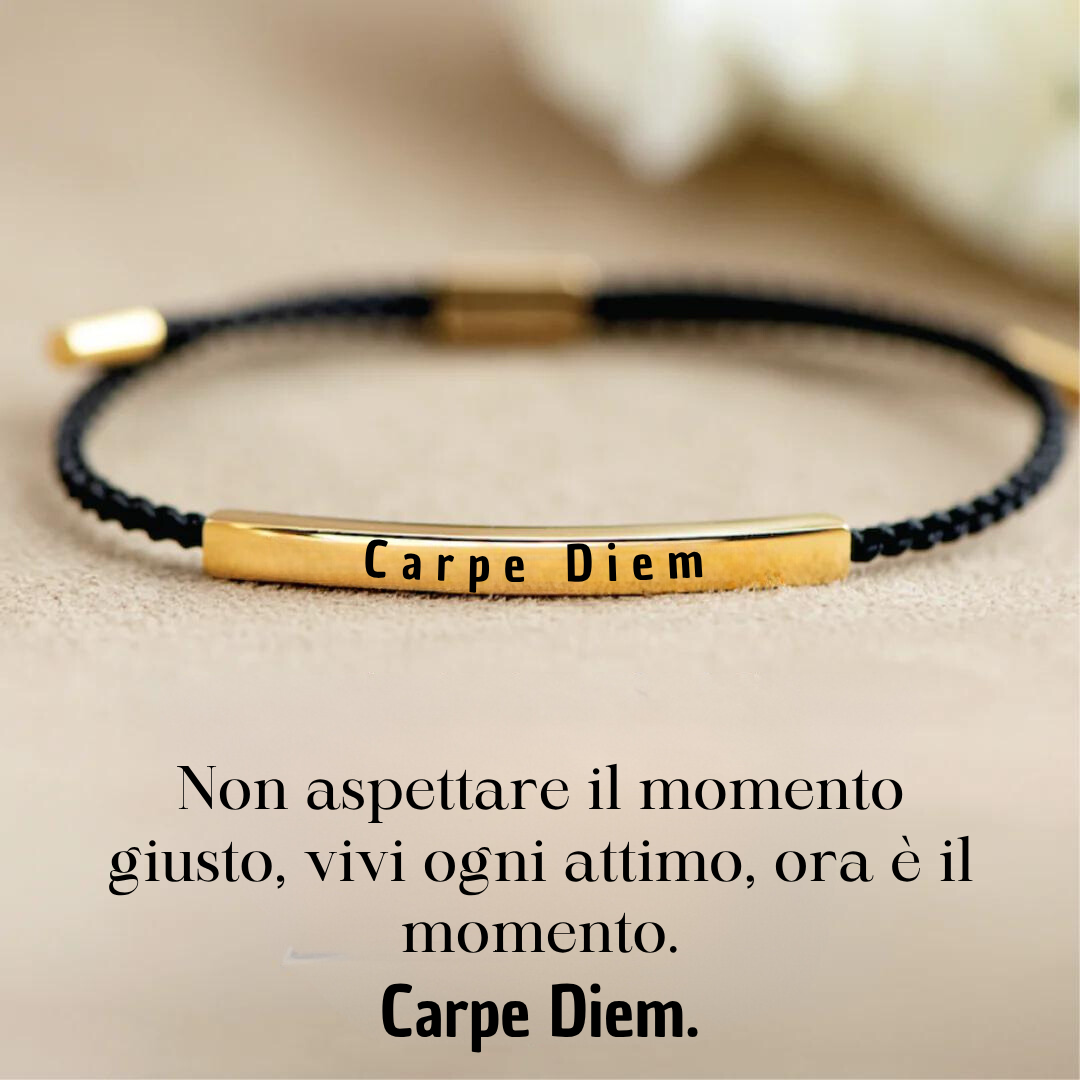Bracciale con Incisione "Carpe Diem"