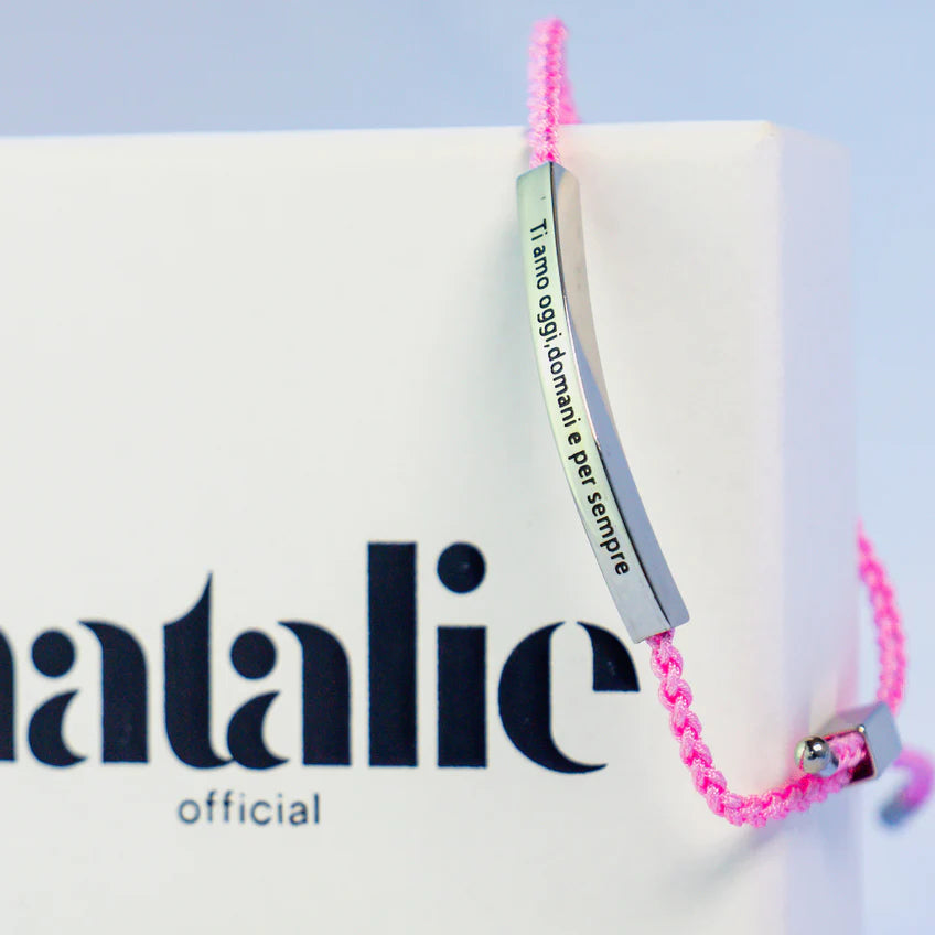 Bracelet with Engraving "I love you today, tomorrow and forever"