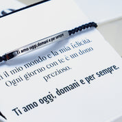 Bracelet with Engraving "I love you today, tomorrow and forever"