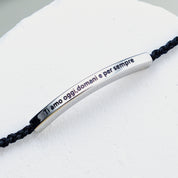 Bracelet with Engraving "I love you today, tomorrow and forever"