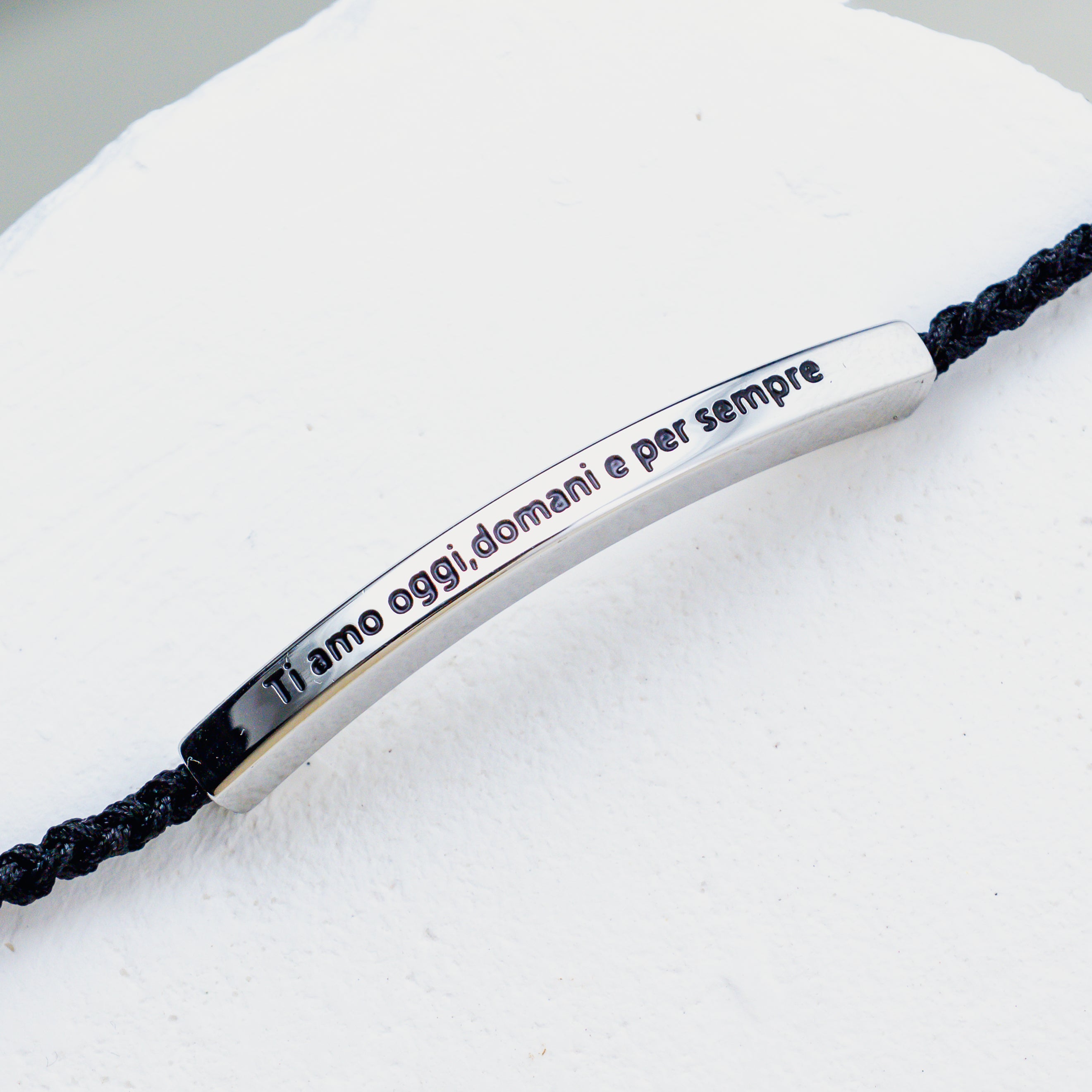 Bracelet with Engraving "I love you today, tomorrow and forever"