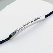 Bracelet with Engraving "I love you today, tomorrow and forever"